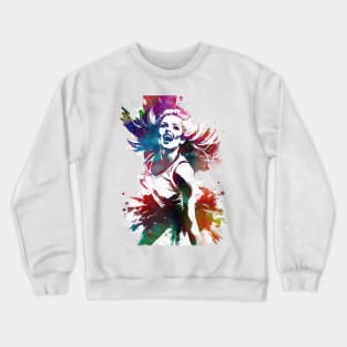 Cheerleader sport art #cheerleader Crewneck Sweatshirt